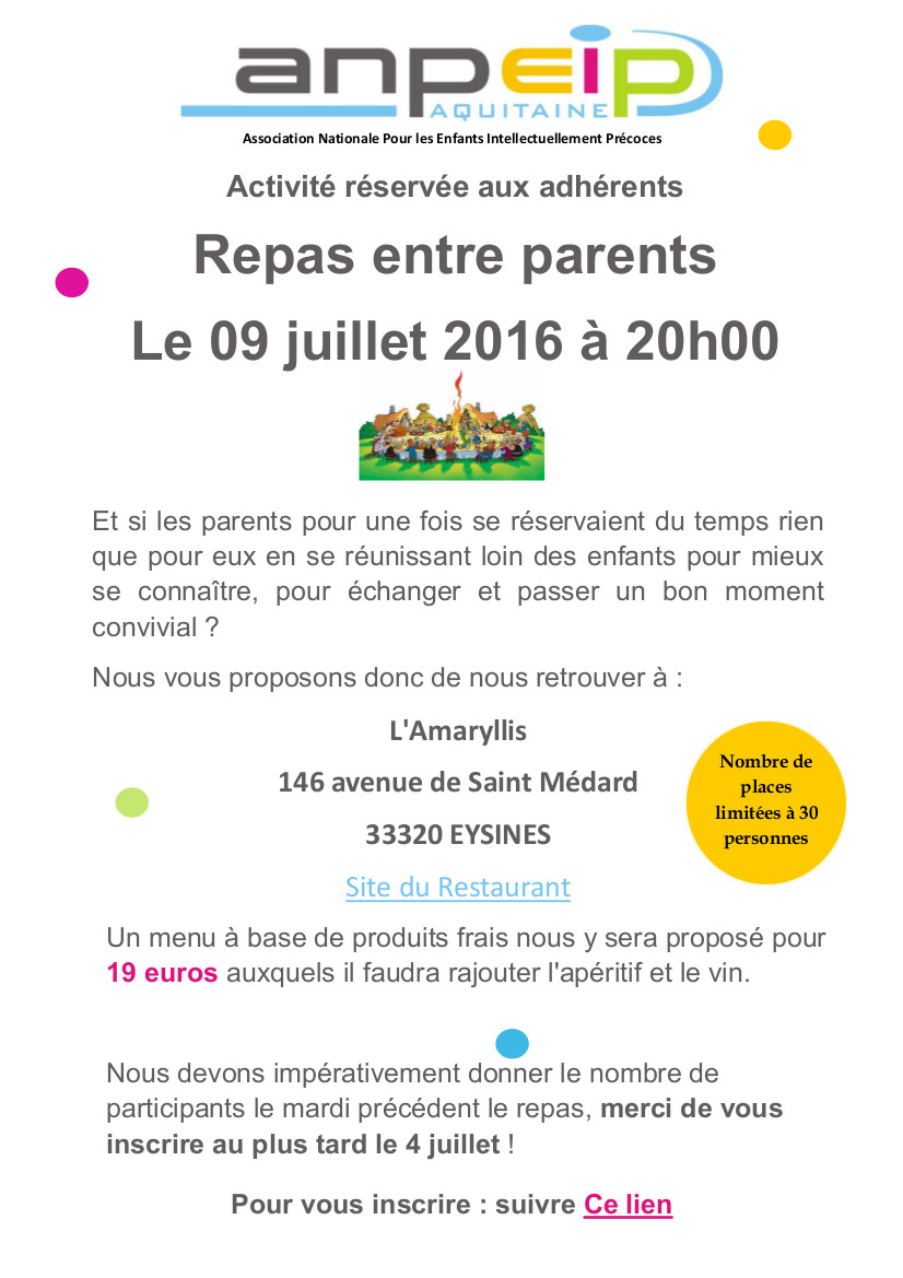 2016 07 09 Flyer Repas parents 1