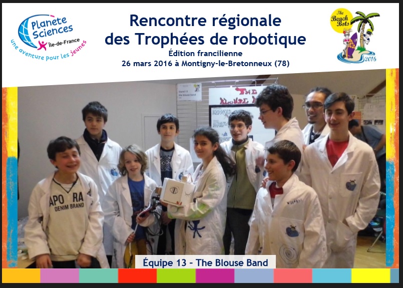 Trophee Robotique IDF equipe ANPEIP 2016