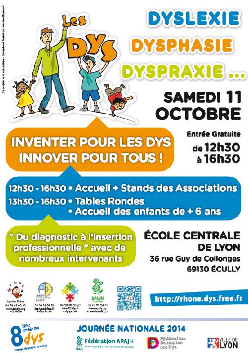 Affiche Lyon 8ieme journées DYS 2014